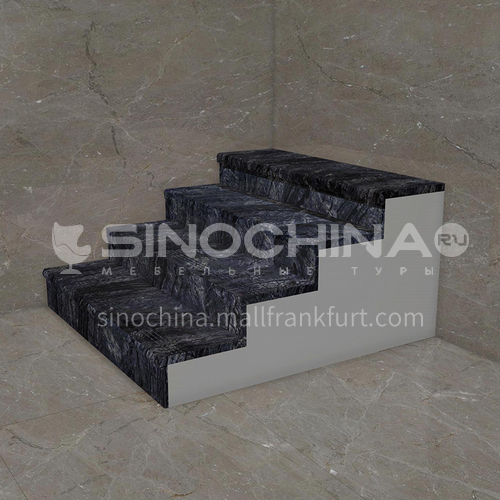Natural black hot selling marble staircase M-GA02M